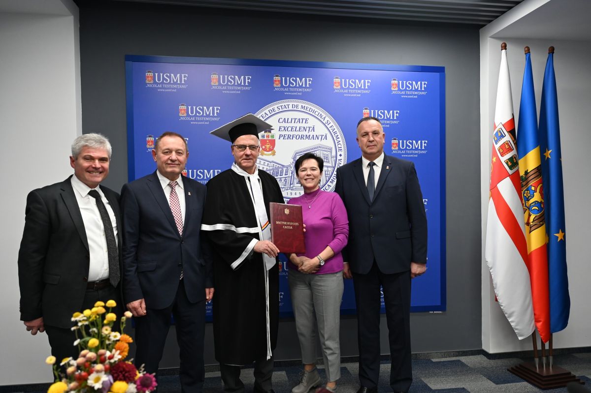Doctor Honoris Causa al USMF „Nicolae Testemițanu” profesorul emerit Dan Lucian Dumitrașcu